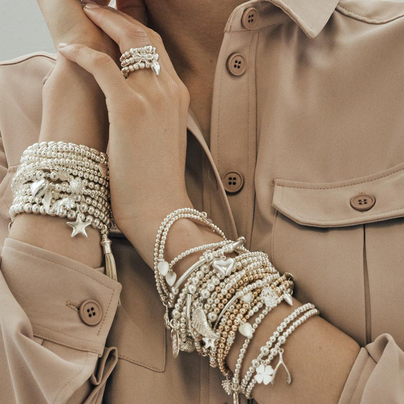 Sterling silver stacking bracelets
