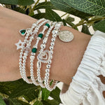 May Birthstone Bracelet (Emerald)