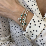 Bejewelled Green Onyx Bracelet
