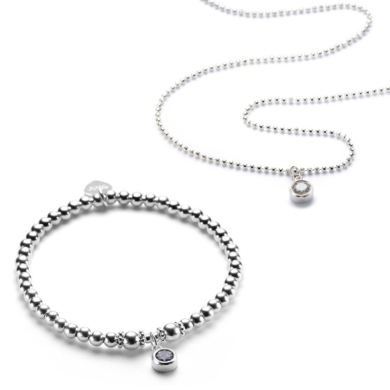 Bling Bracelet and Necklace Set