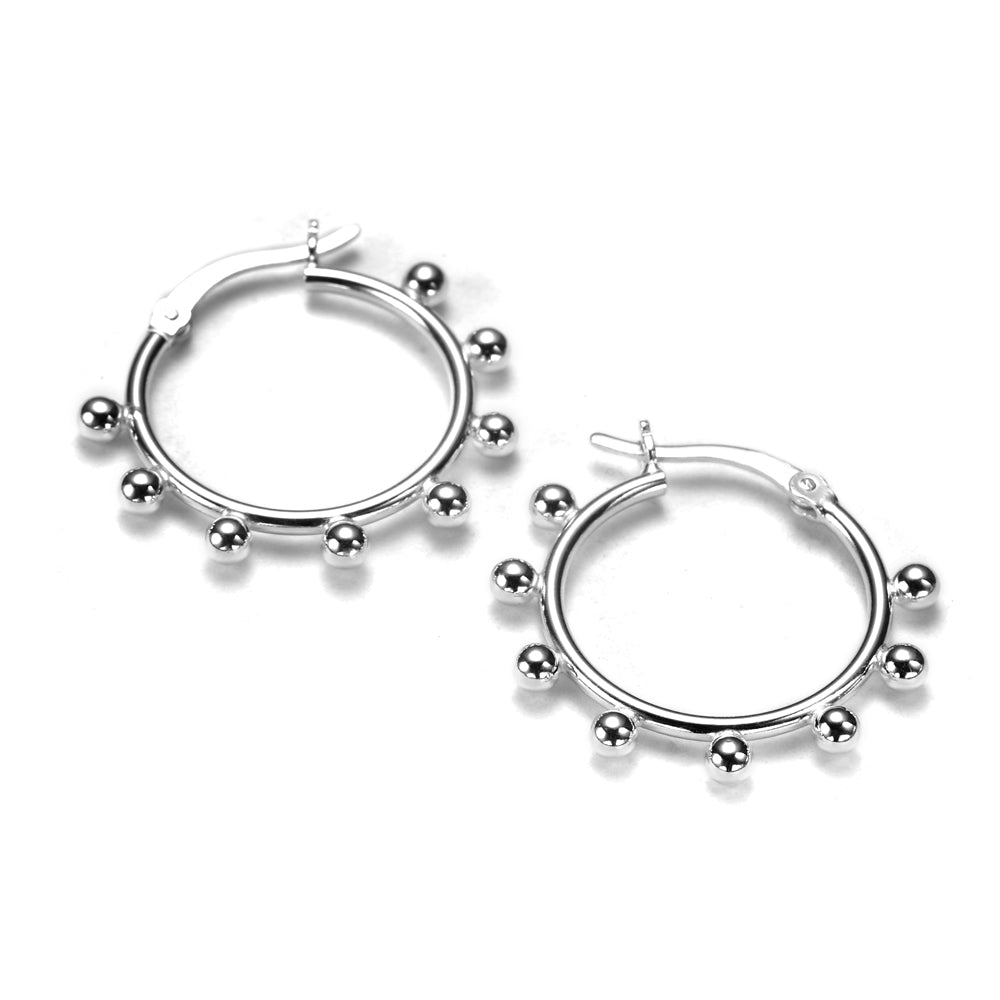 Bobble Hoop Earrings