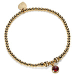 Gold January Birthstone Bracelet
