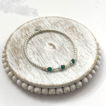 Bejewelled Green Onyx Bracelet