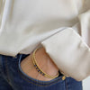 Gold Bejewelled Midnight Blue Bracelet
