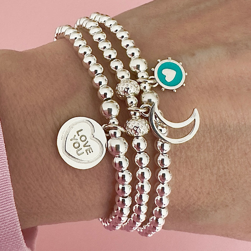 SS21 - Turquoise Enamel Heart Bracelet
