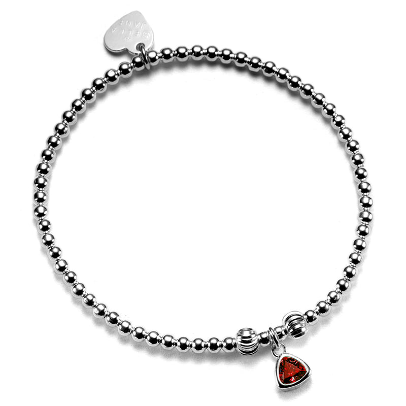 July Birthstone Bracelet (Ruby)