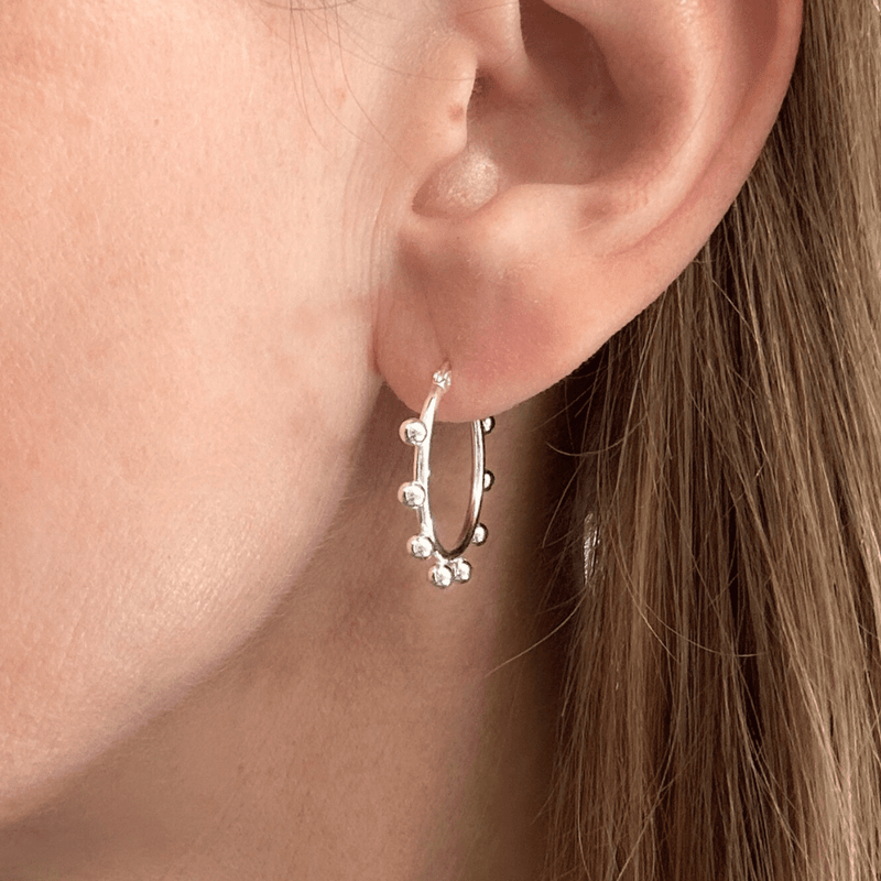 Bobble Hoop Earrings