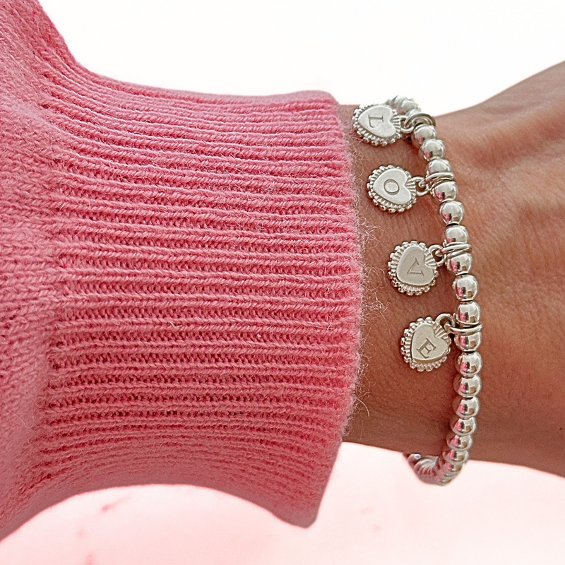 Personalised Initial Disc Bracelet (4 discs)