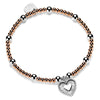 rose gold personalised heart of hearts bracelet