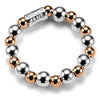 Mixed Metal Stacking Ring (Rose gold/silver)