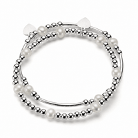 Pearl Stacking Bracelet Duo
