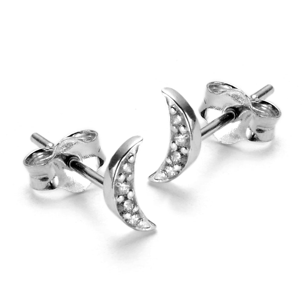 Sparkly Moon Earrings