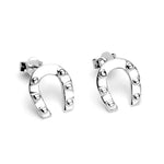 Studded Horseshoe Earrings