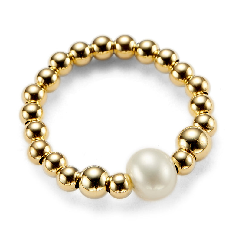 Gold Pearl Ring