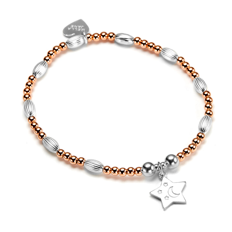 Wish Upon A Star Bracelet (Rose Gold/Silver)