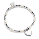 Personalised Pearly Heart Bracelet