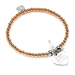 Rose Gold Dream, Believe, Achieve Bracelet