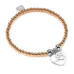 Rose Gold Love, Luck and Happiness Bracelet