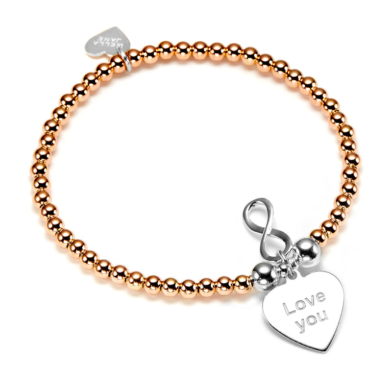 Rose Gold Love You Bracelet